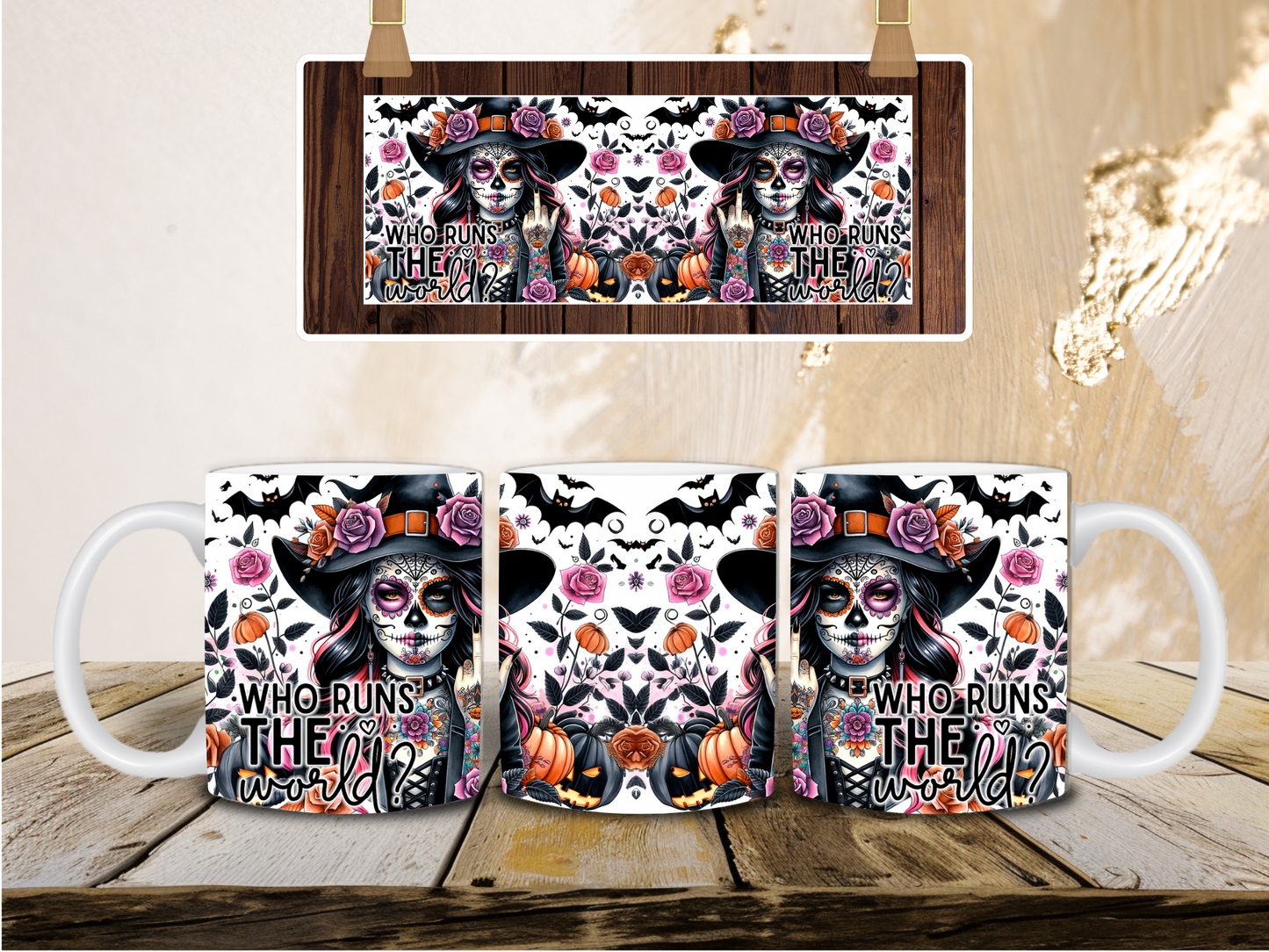 Who runs the world mug