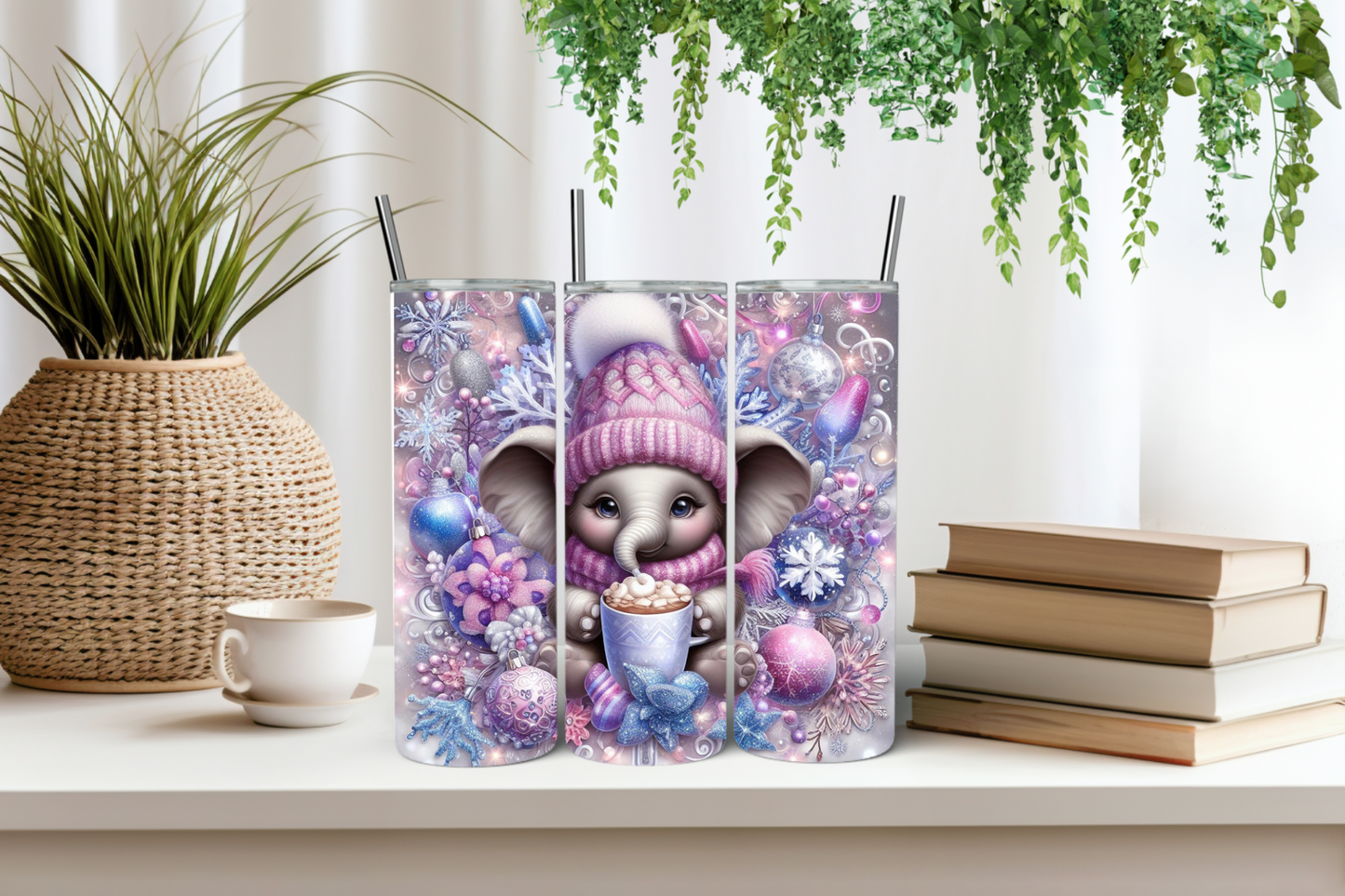 Elephant hot chocolate tumbler