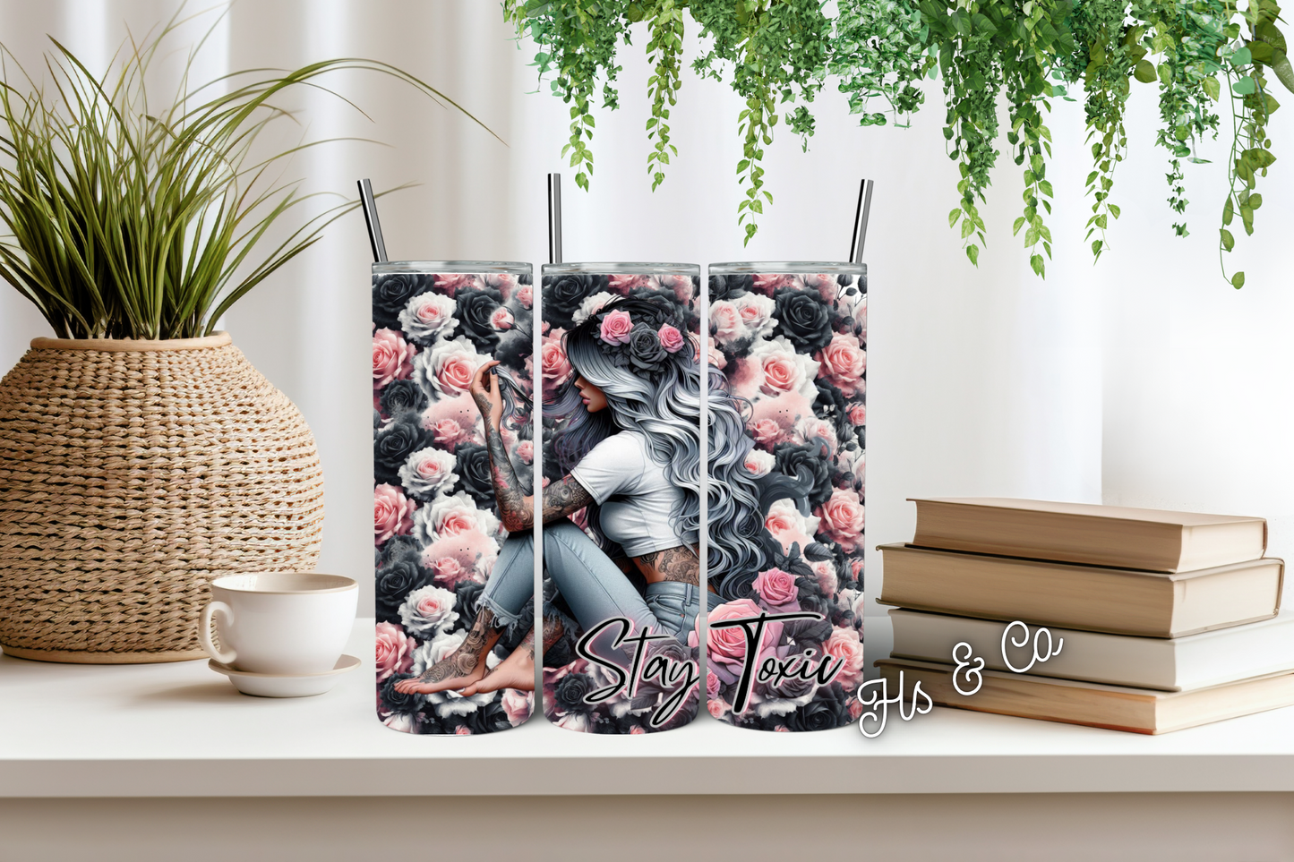 Stay toxic tumbler