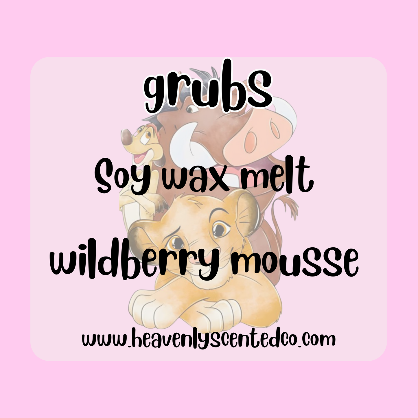 Grubs (the lion king) wax melt