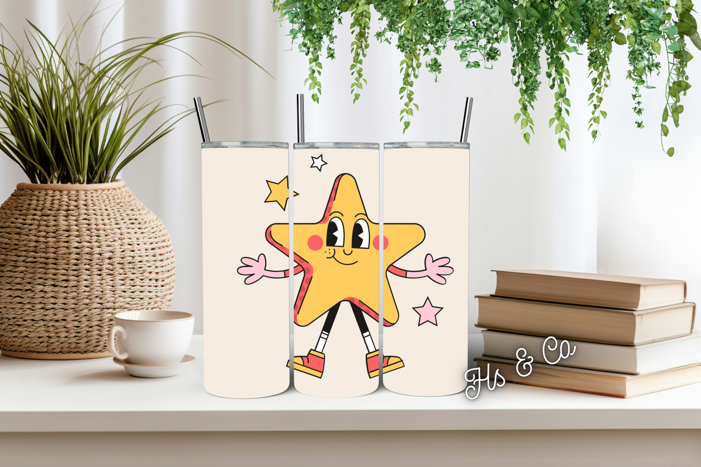 Happy star tumbler