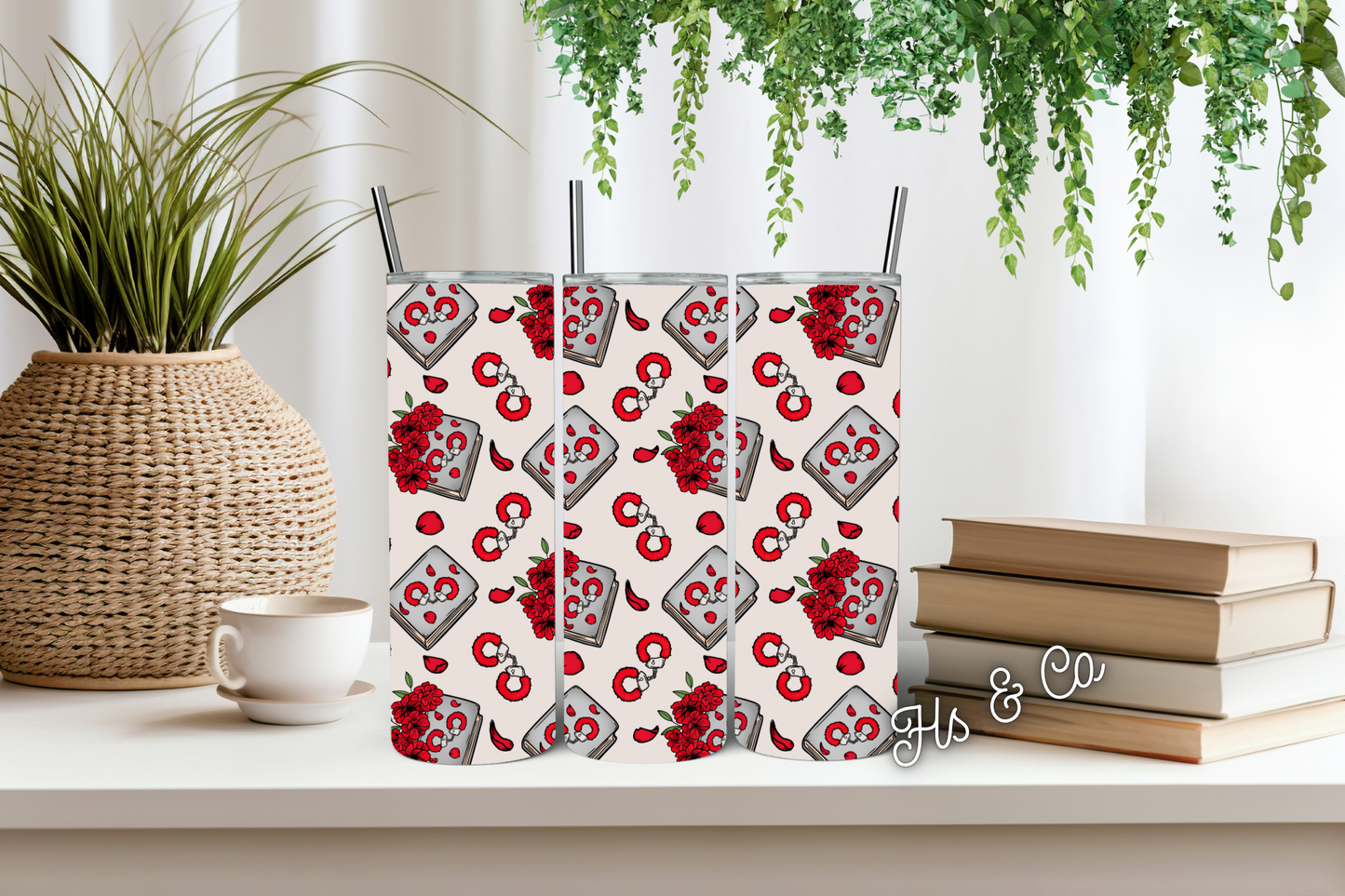 Handcuff book tumbler