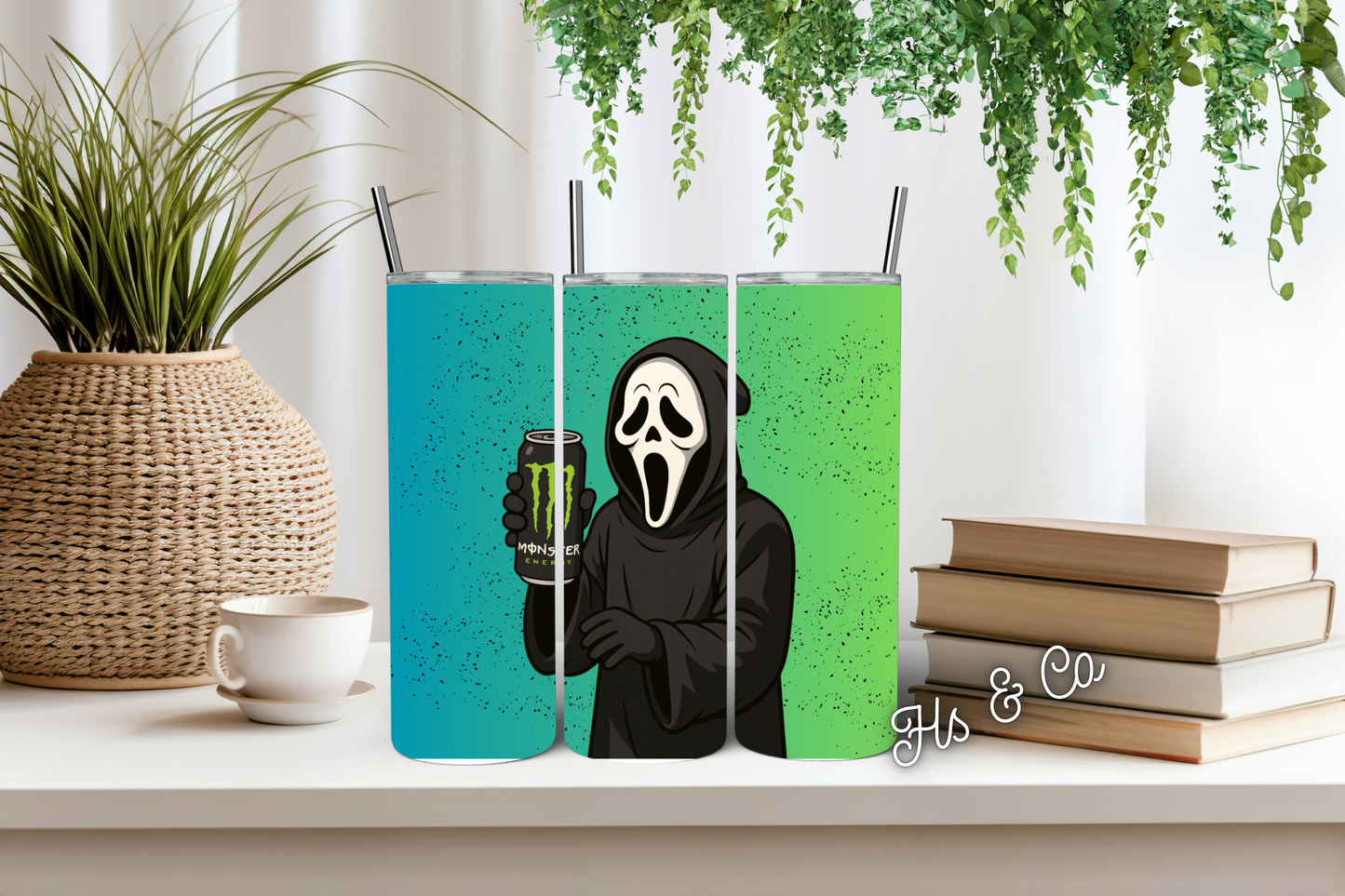 Ghost monster tumbler