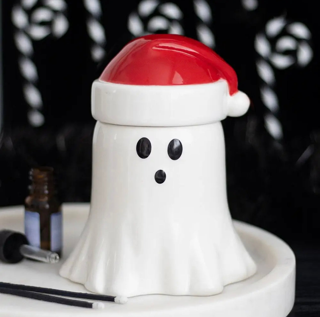 Christmas ghost tealight wax melt burner