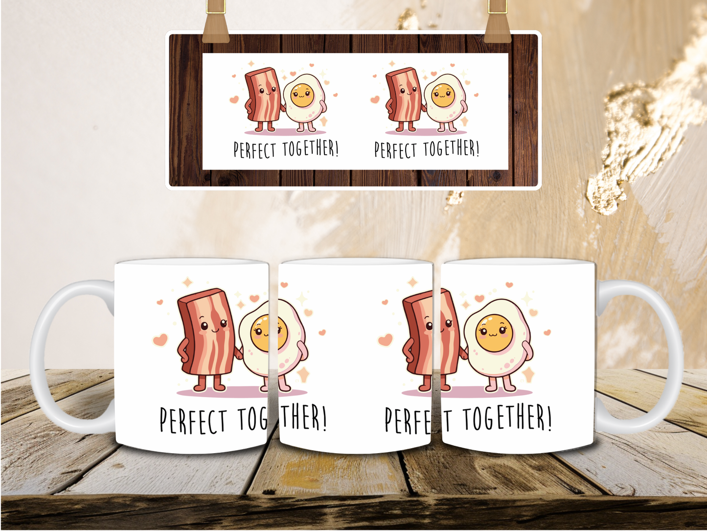 Bacon and egg mug