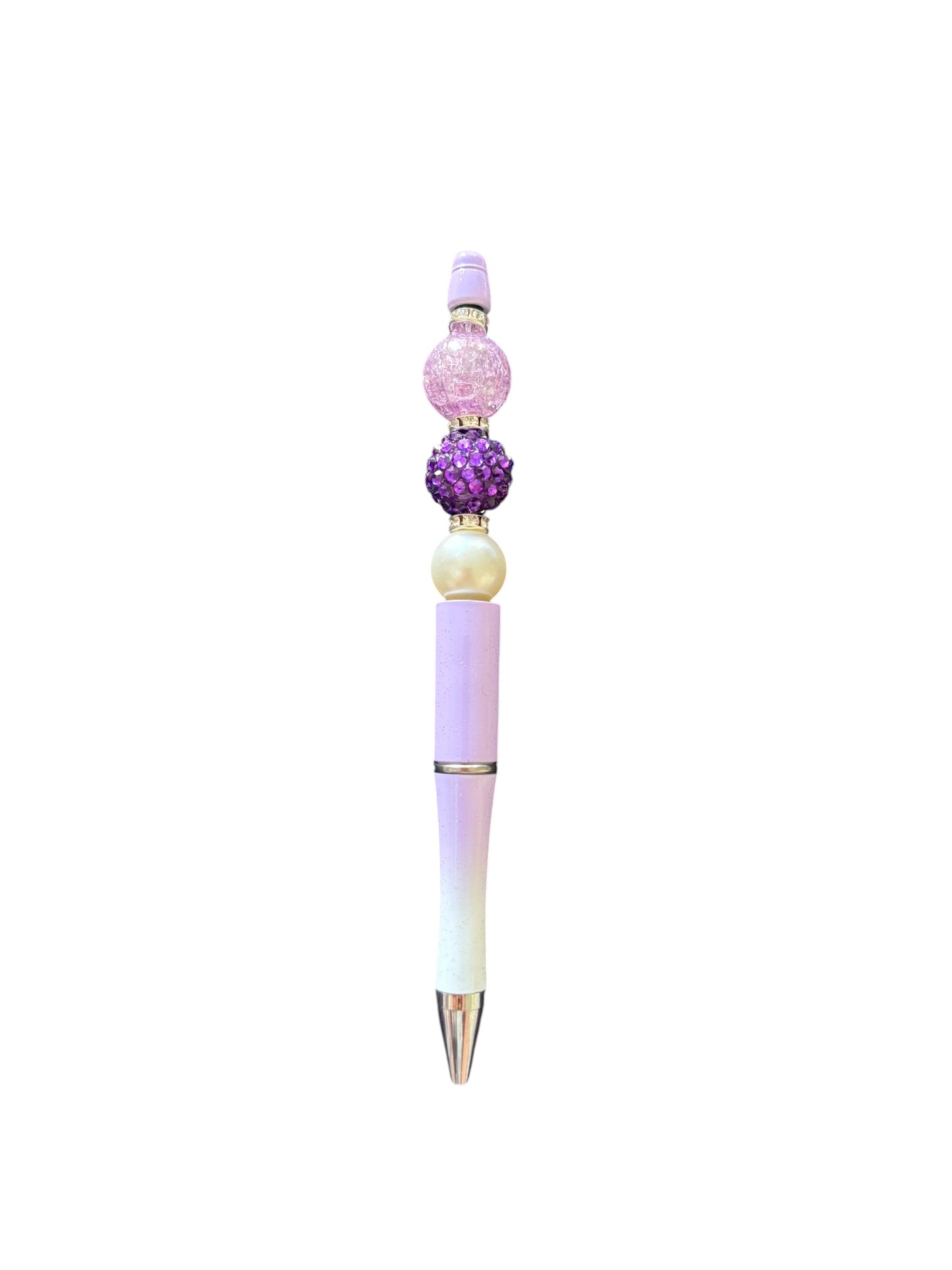 Ombré purple and white pen