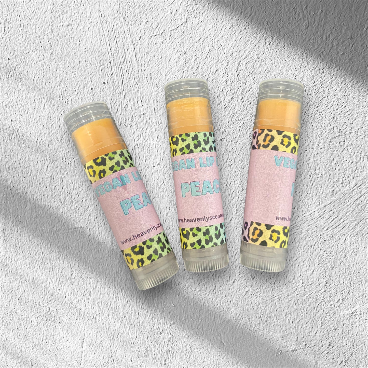 Peach lip balm