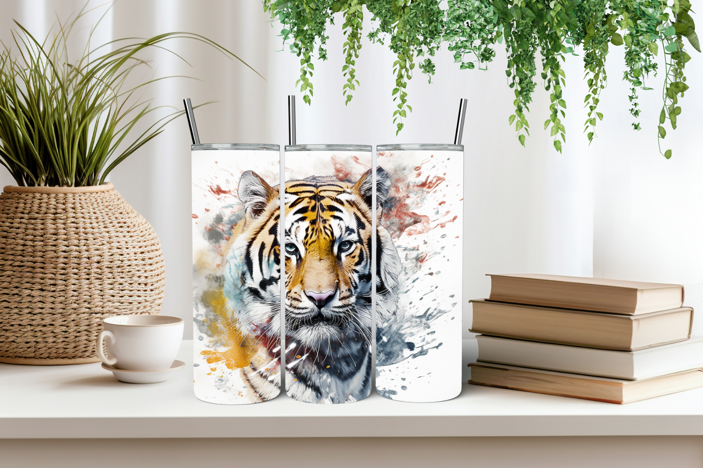 Ink tiger tumbler