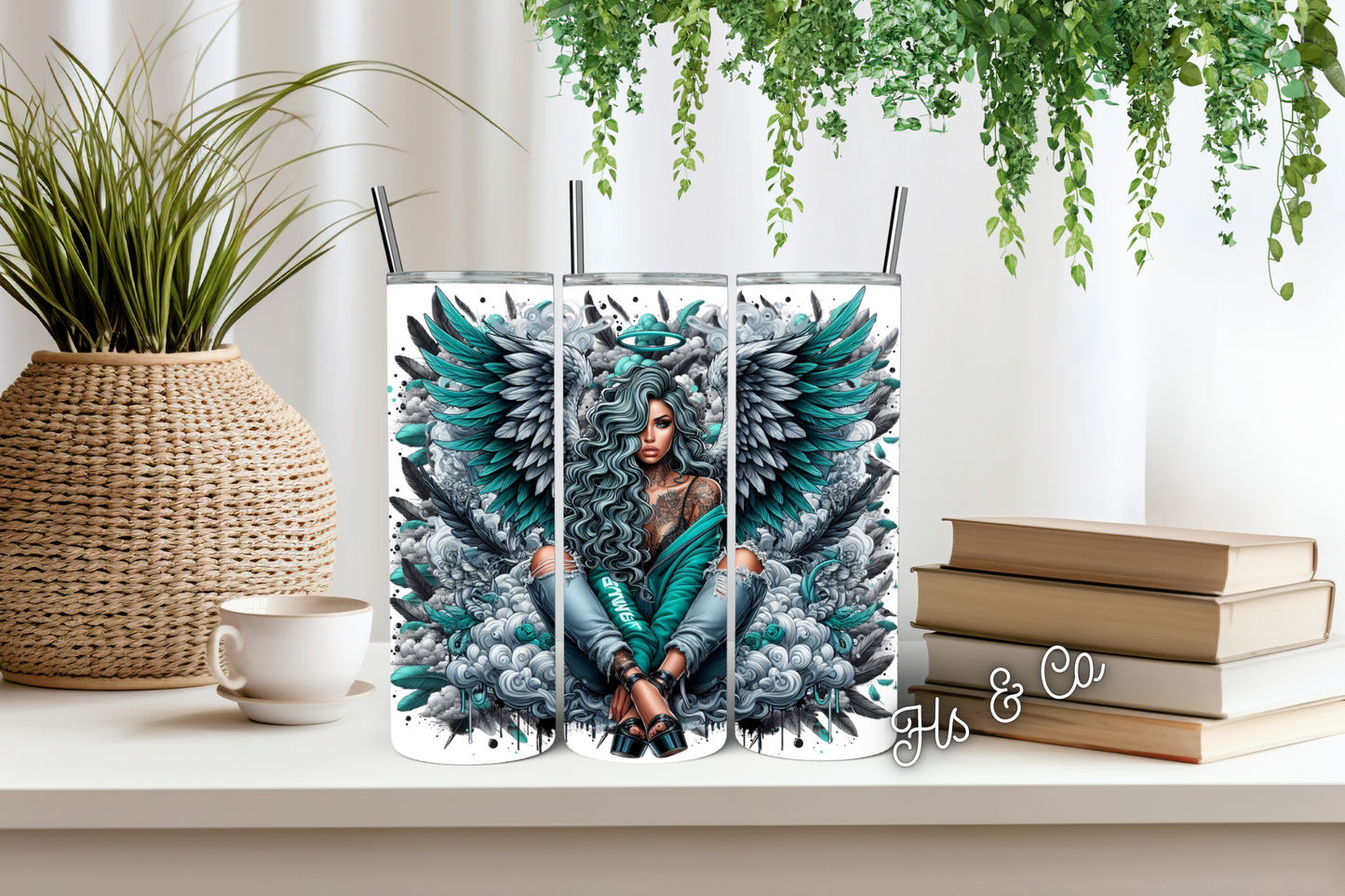 Green fairy girl tumbler