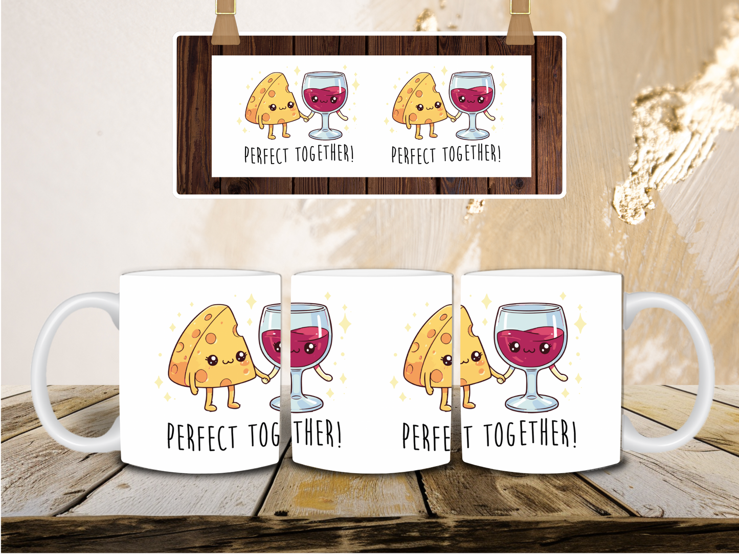 Cheese and wine mug