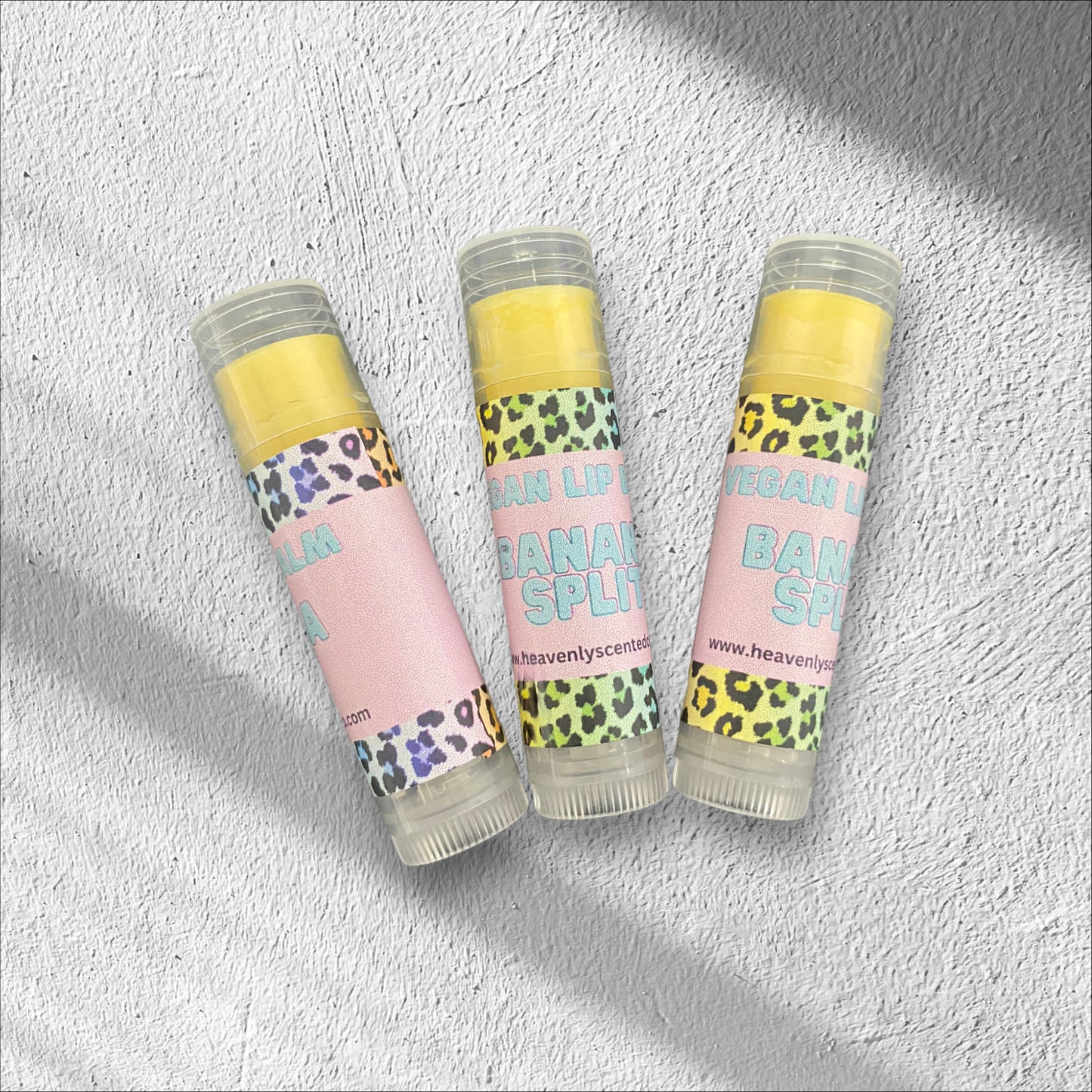 Banana split lip balm
