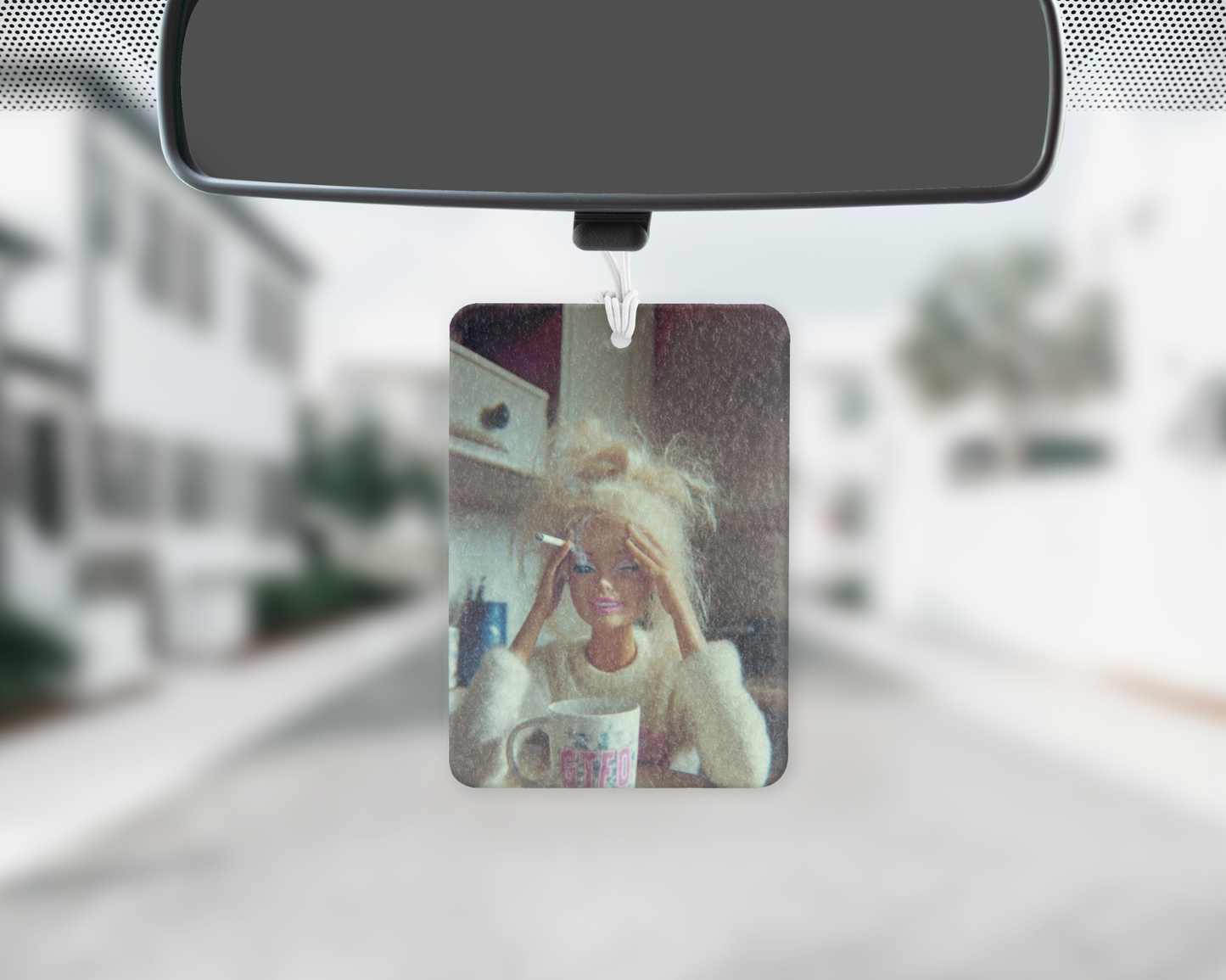 Mentally here car freshie