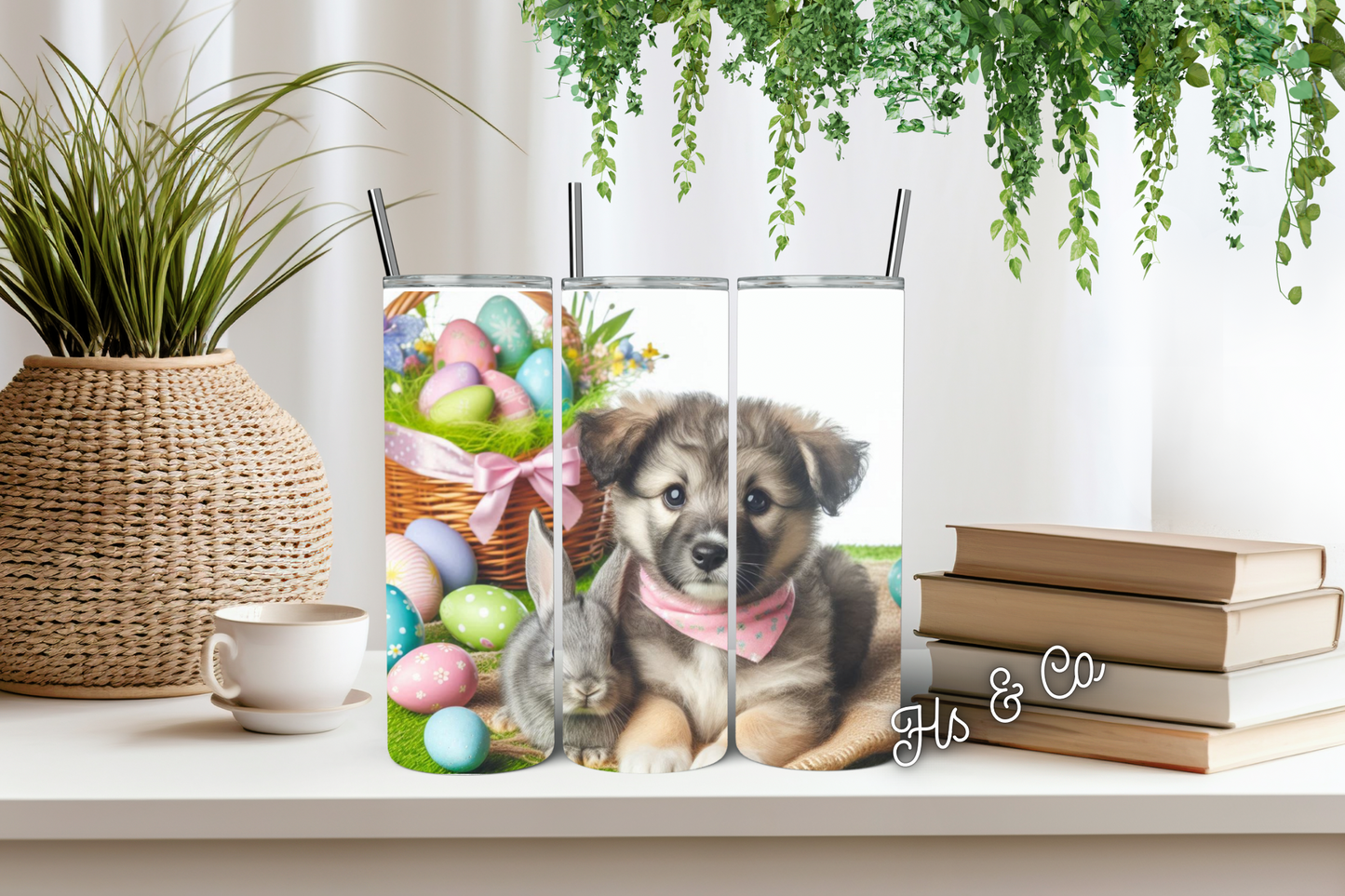 Puppy Easter tumbler