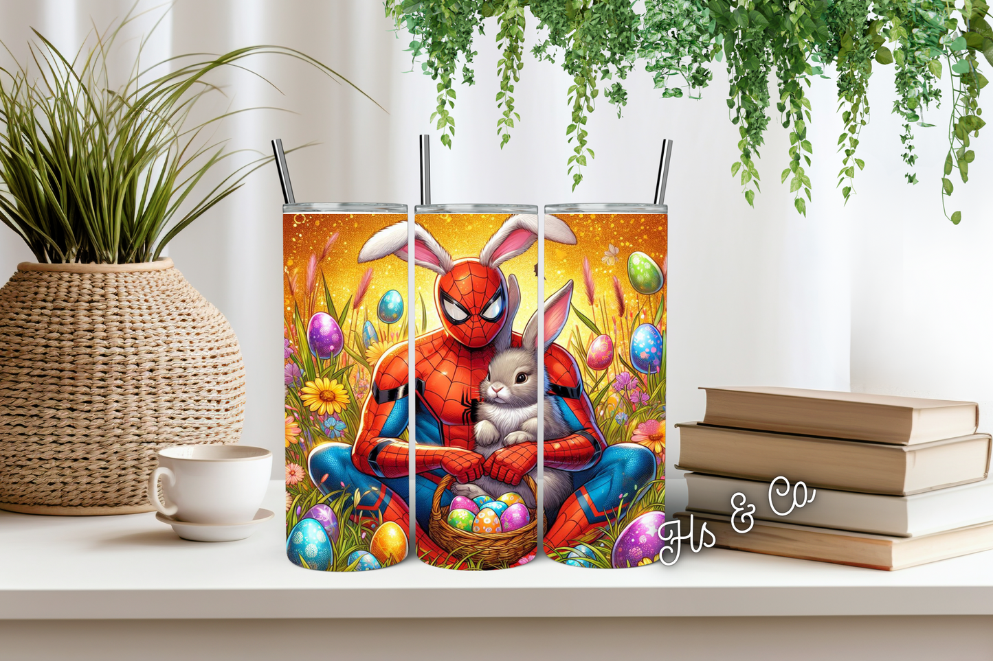 Spiderman Easter tumbler