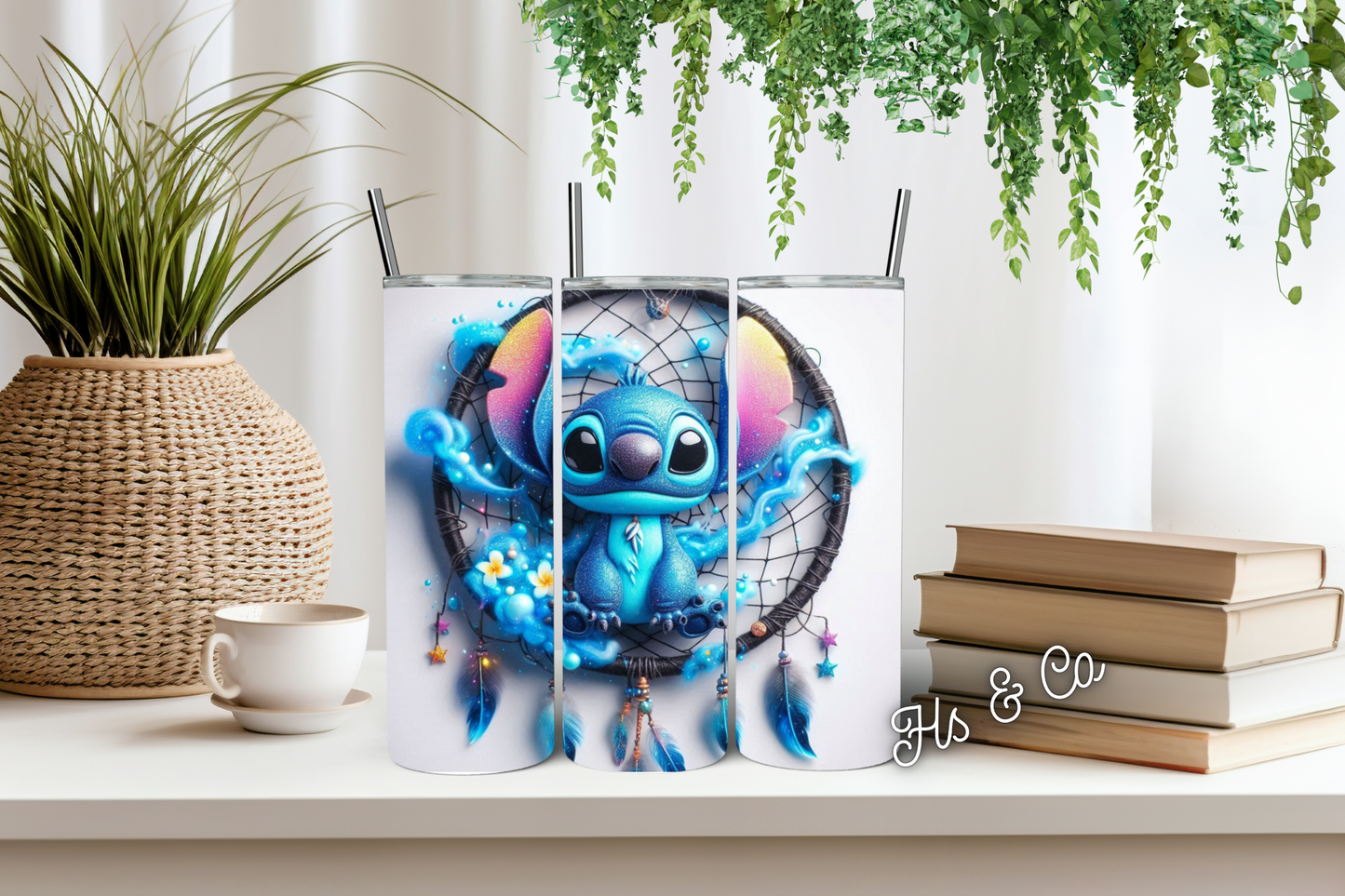 Blue man 2 dream catcher tumbler