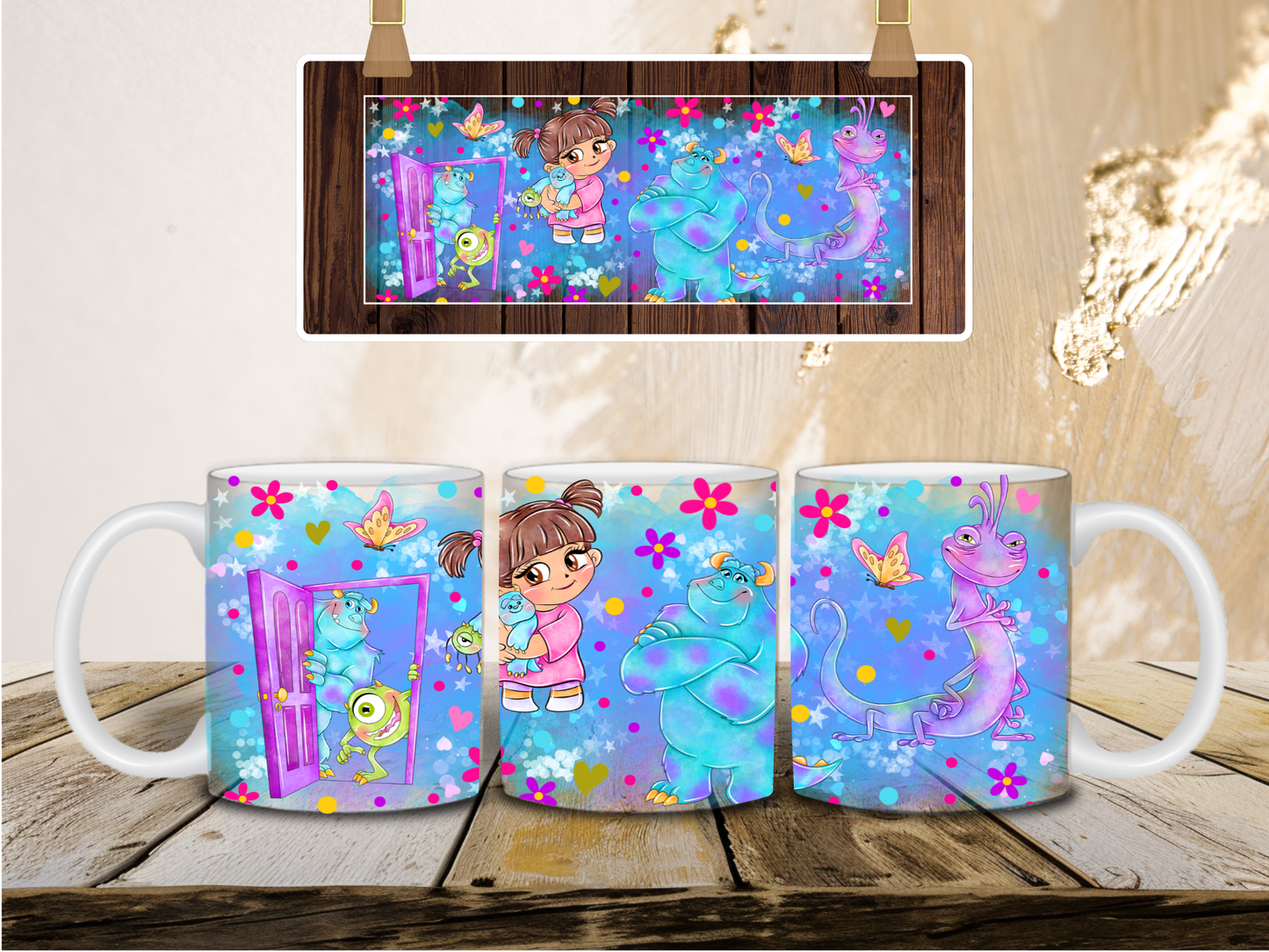 Monsters and boo mug