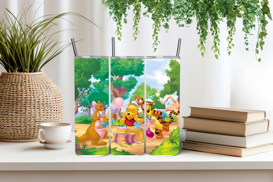 Pooh birthday tumbler