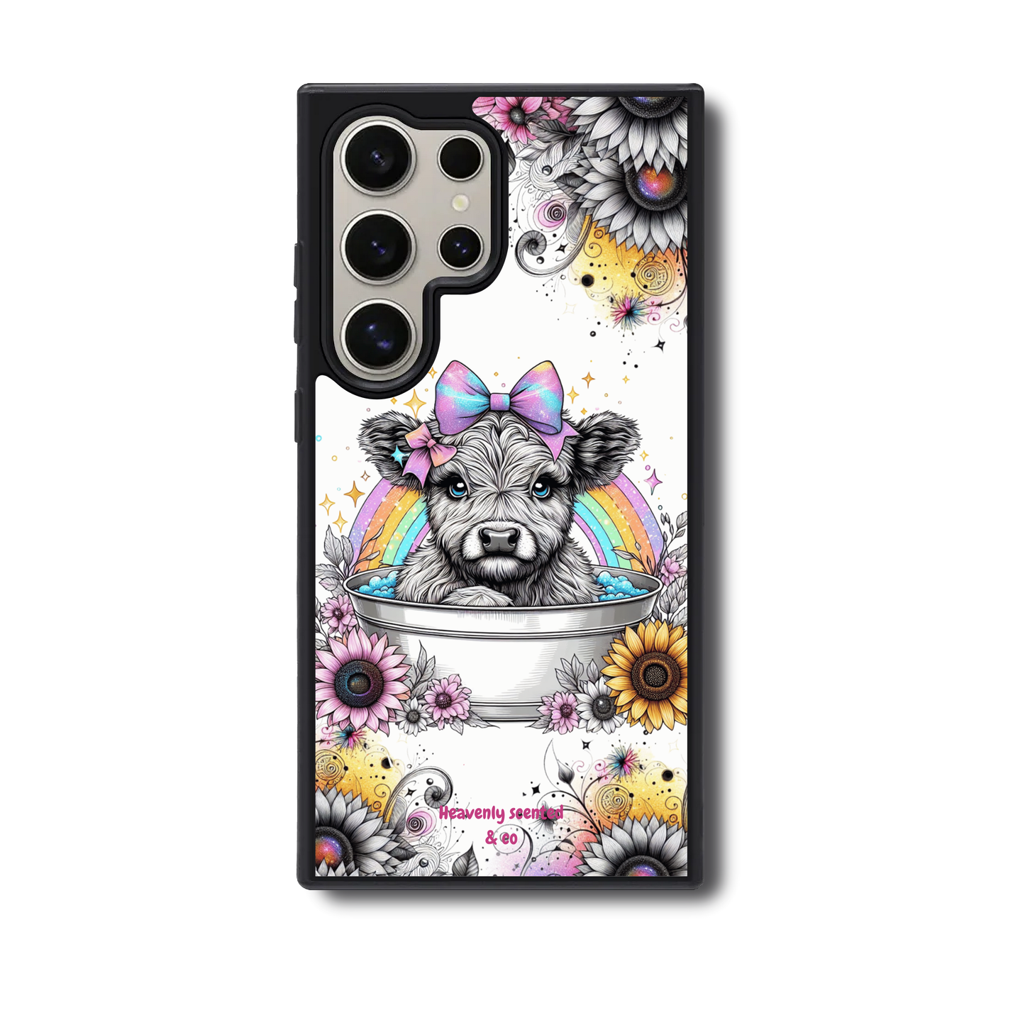 Rainbow highland Samsung case