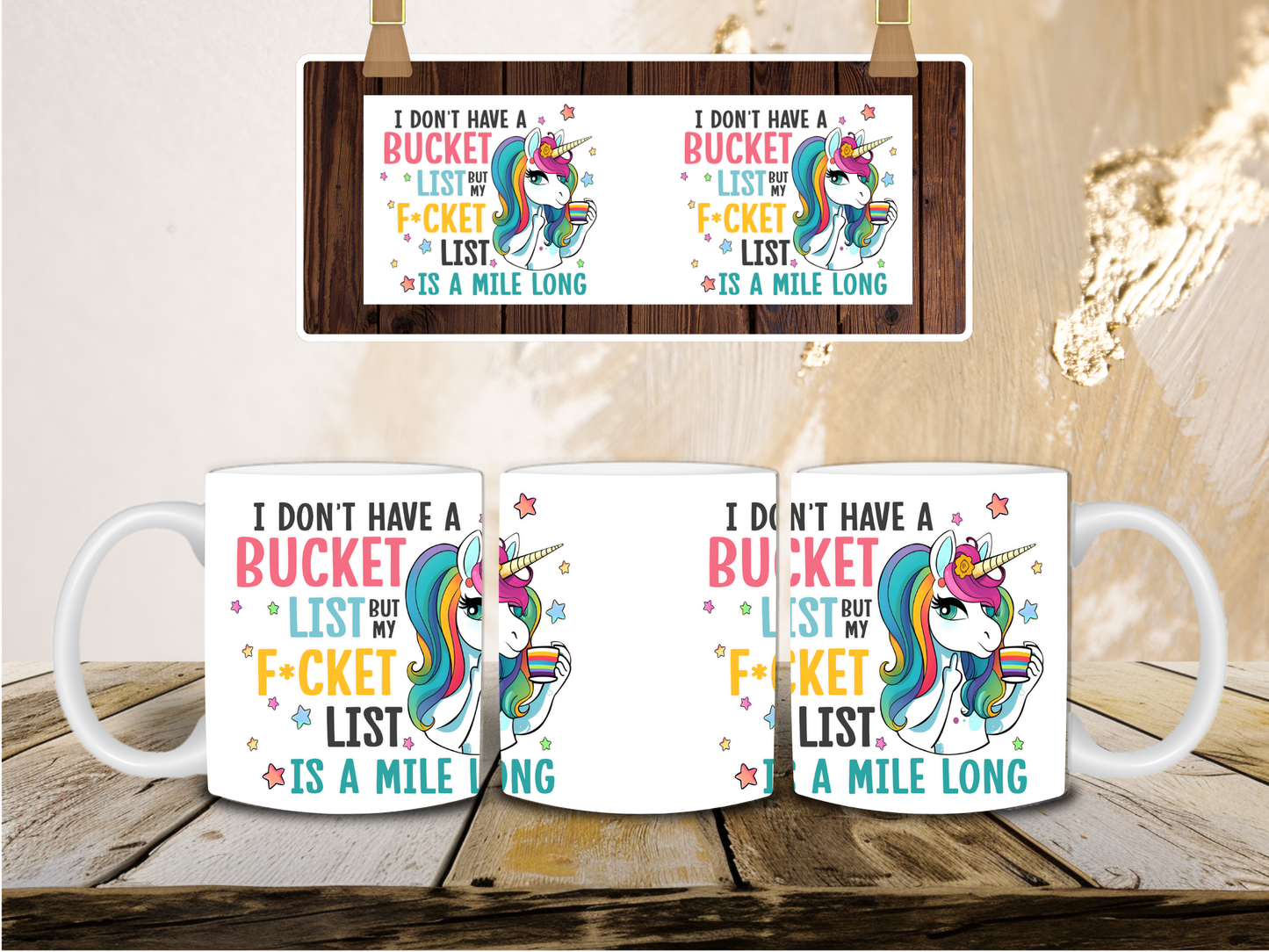 Bucket list mug