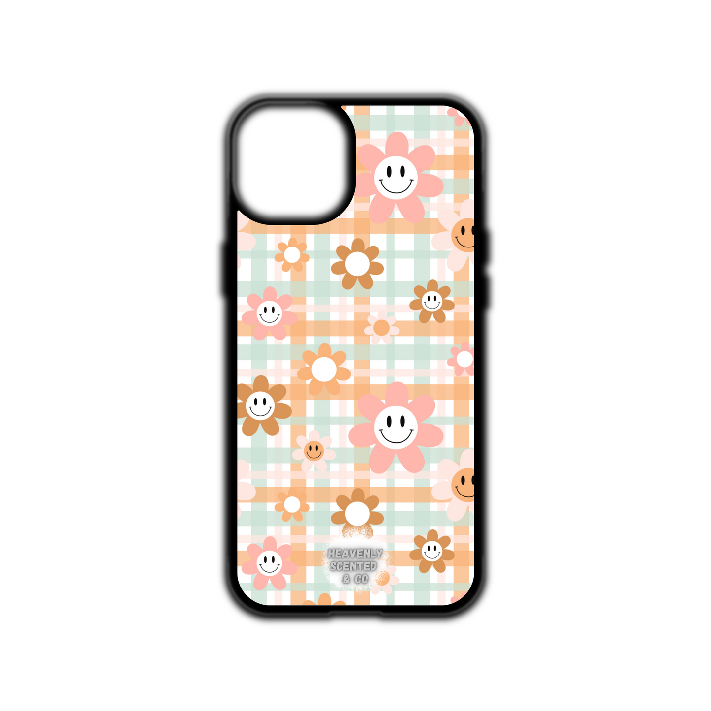 Checkered smile iPhone case