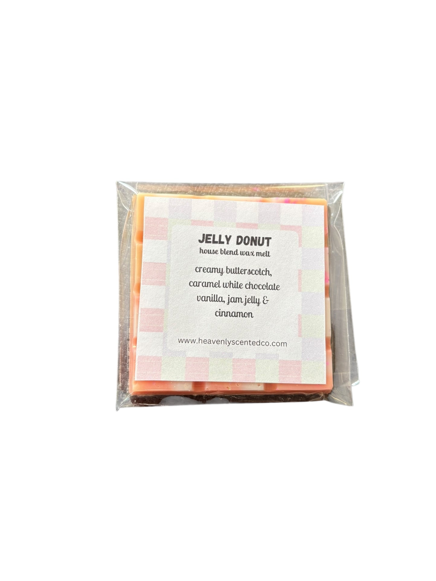 Jelly donut (houseblend) chocolate block wax melt