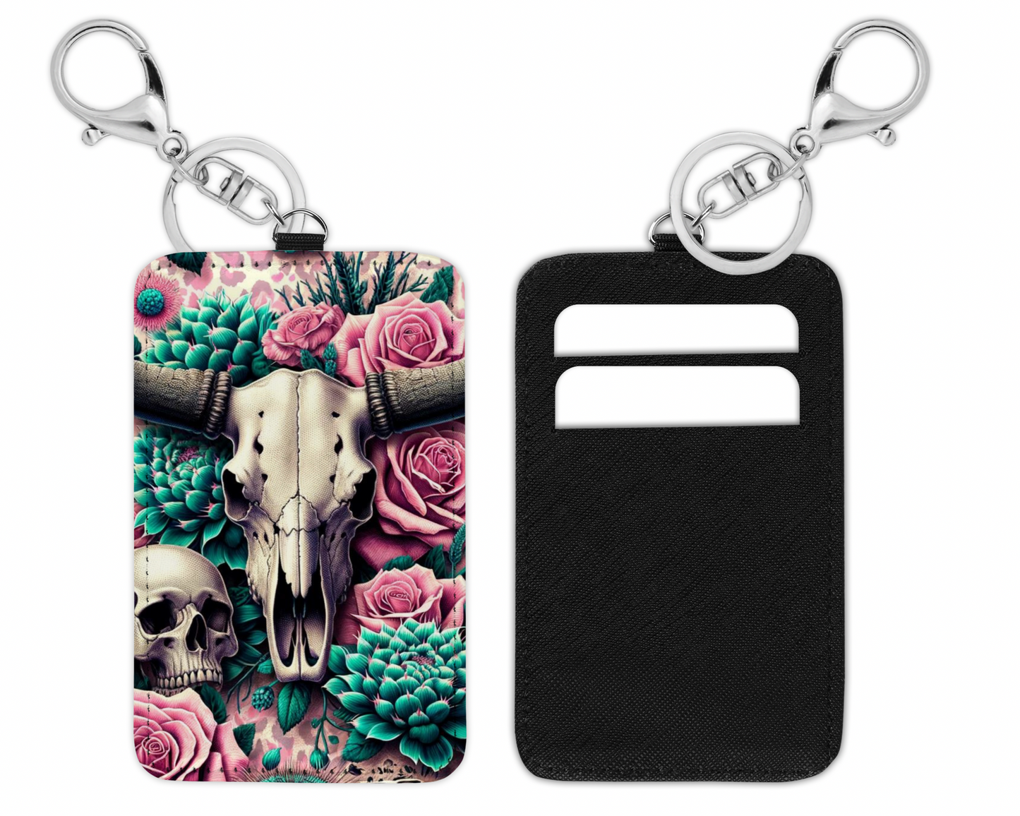 Skull/boho skull card holder