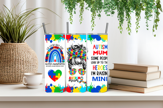 Autism mum tumbler