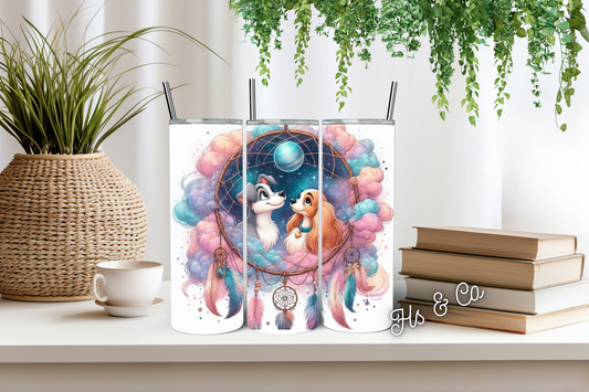 Lady and the tramp dream catcher tumbler