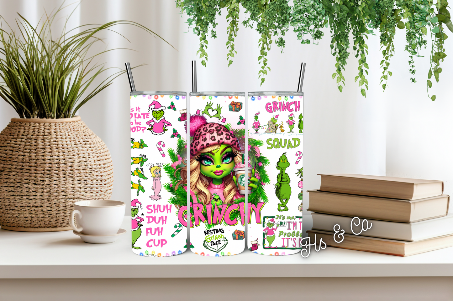 Grinch gal tumbler