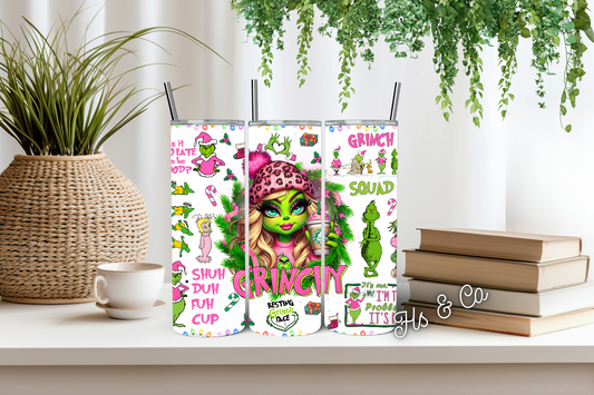 Grinch gal tumbler