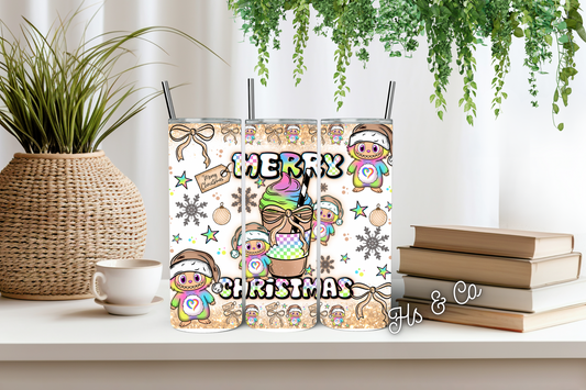 Labubu Christmas tumbler