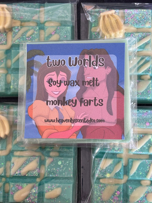 Two worlds (Tarzan and Jane) wax melt