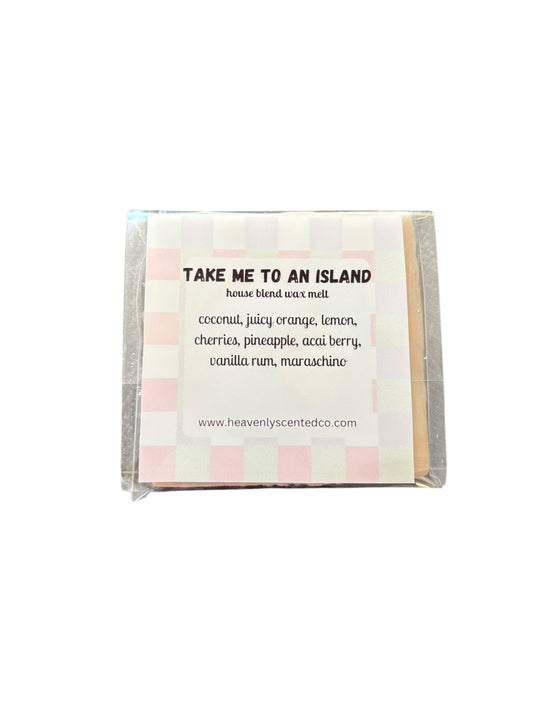 Take me to an island (house blend) chocolate block wax melt