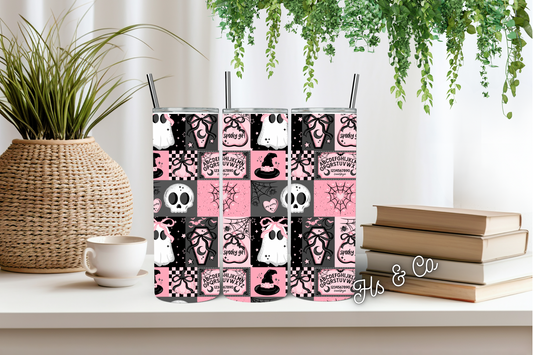 Girly cute horror tumbler