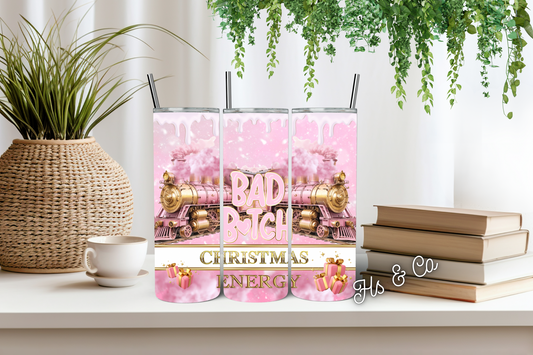 Bad b Christmas tumbler