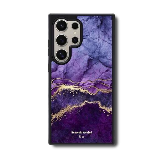 Purple marble Samsung case