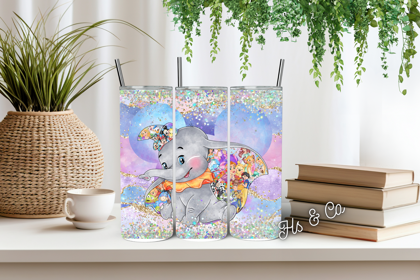 Dumbo the elephant tumbler