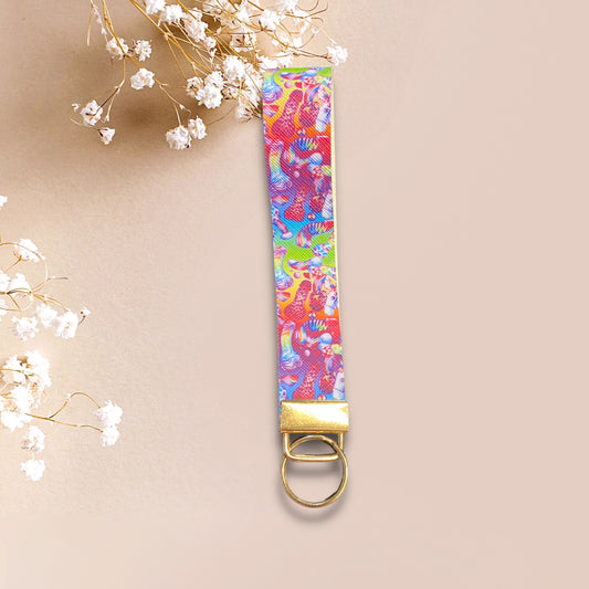 Rainbow peen key fob