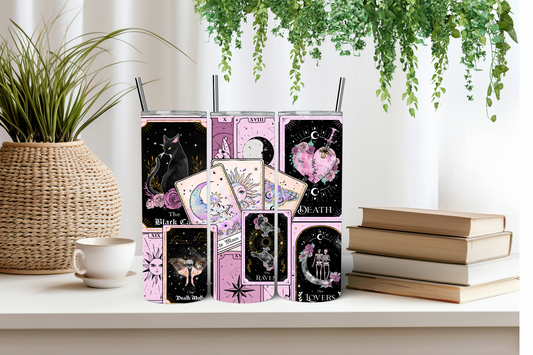 Tarot cards tumbler