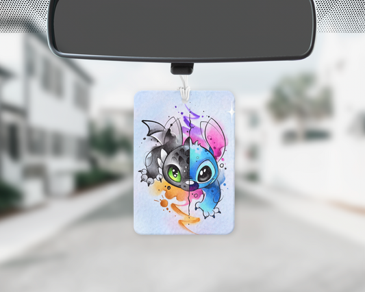 Half dragon half alien car freshie