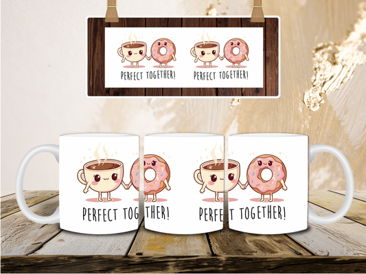 Donut and coffee mug
