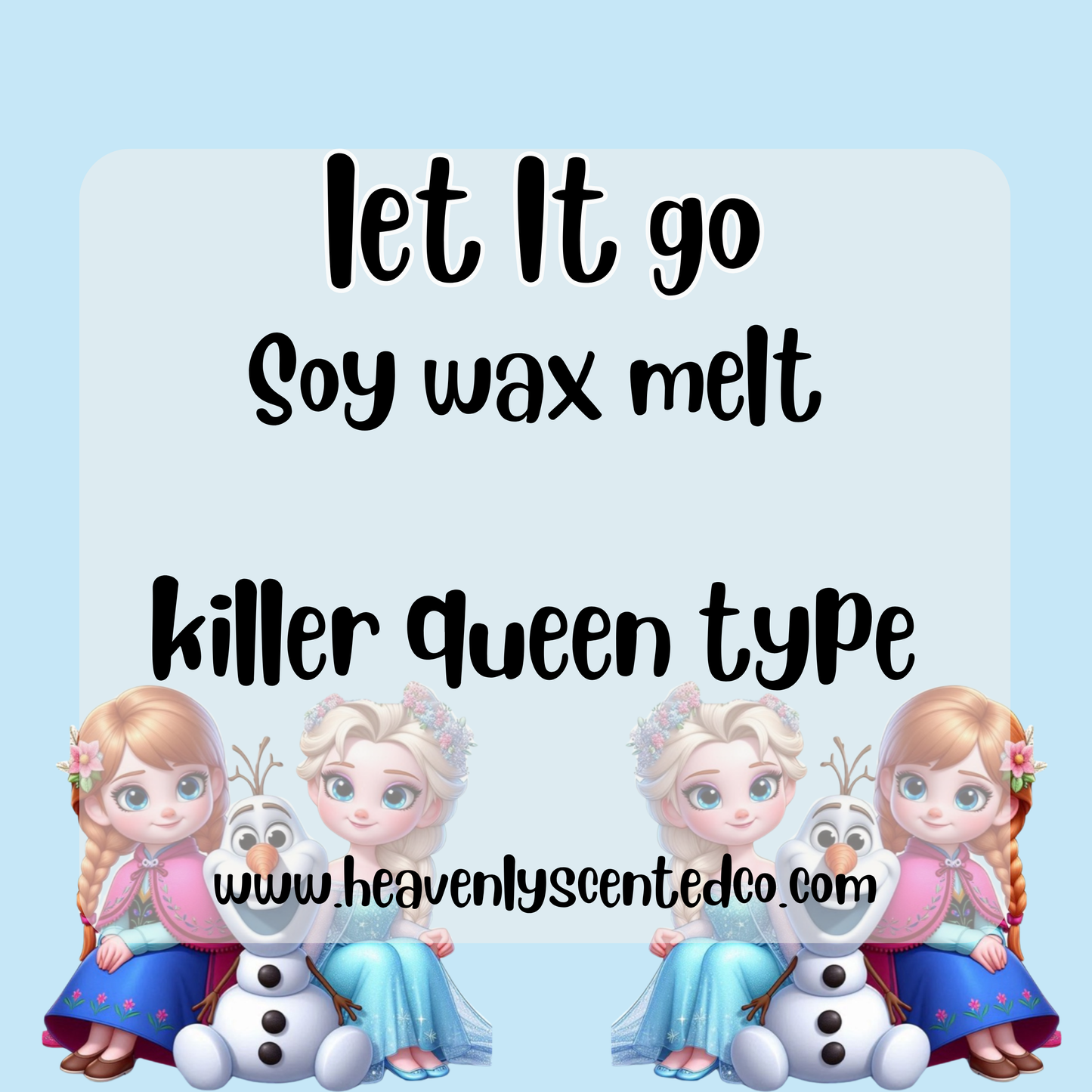 Let it go (frozen) wax melt