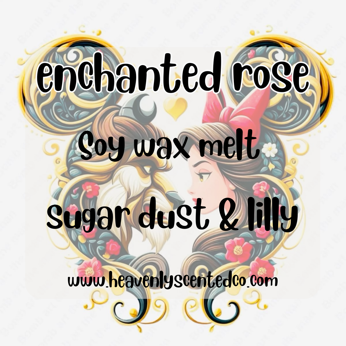 Enchanted rose (beauty and the beast) wax melt