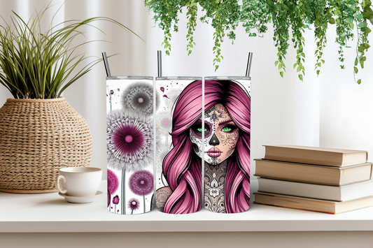 Pink girl tumbler