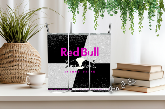 Black Redbull tumbler