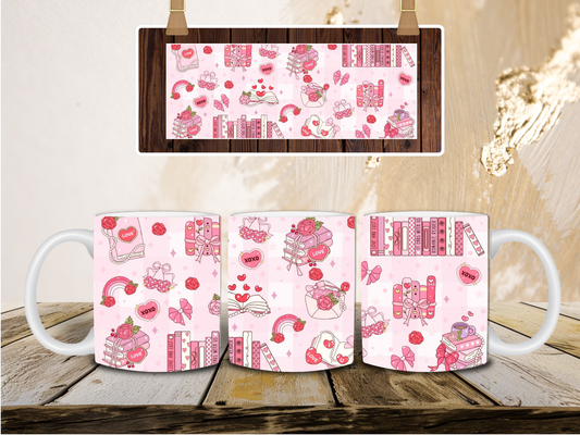 Romance book mug