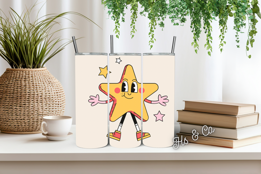 Happy star tumbler