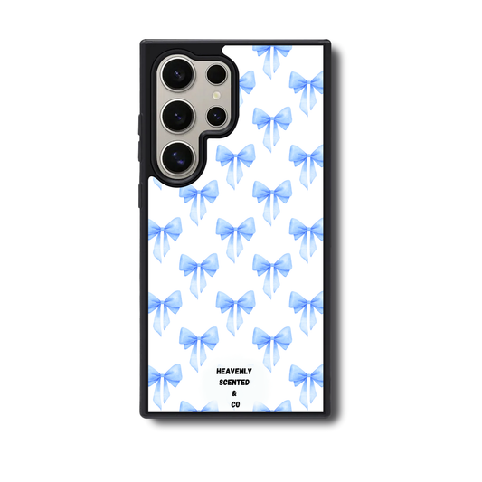 Blue bow Samsung case