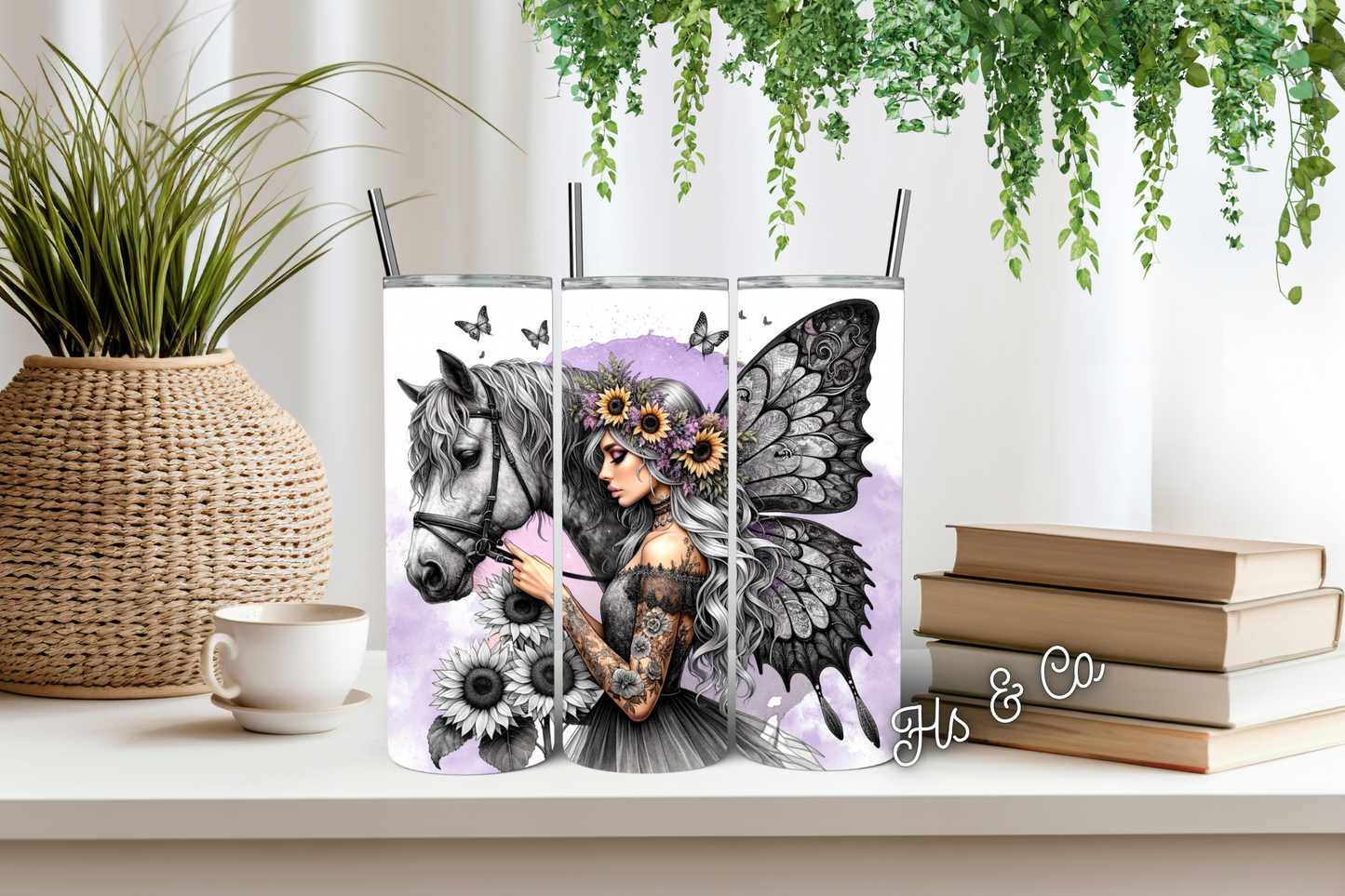 Fairy horse girl tumbler