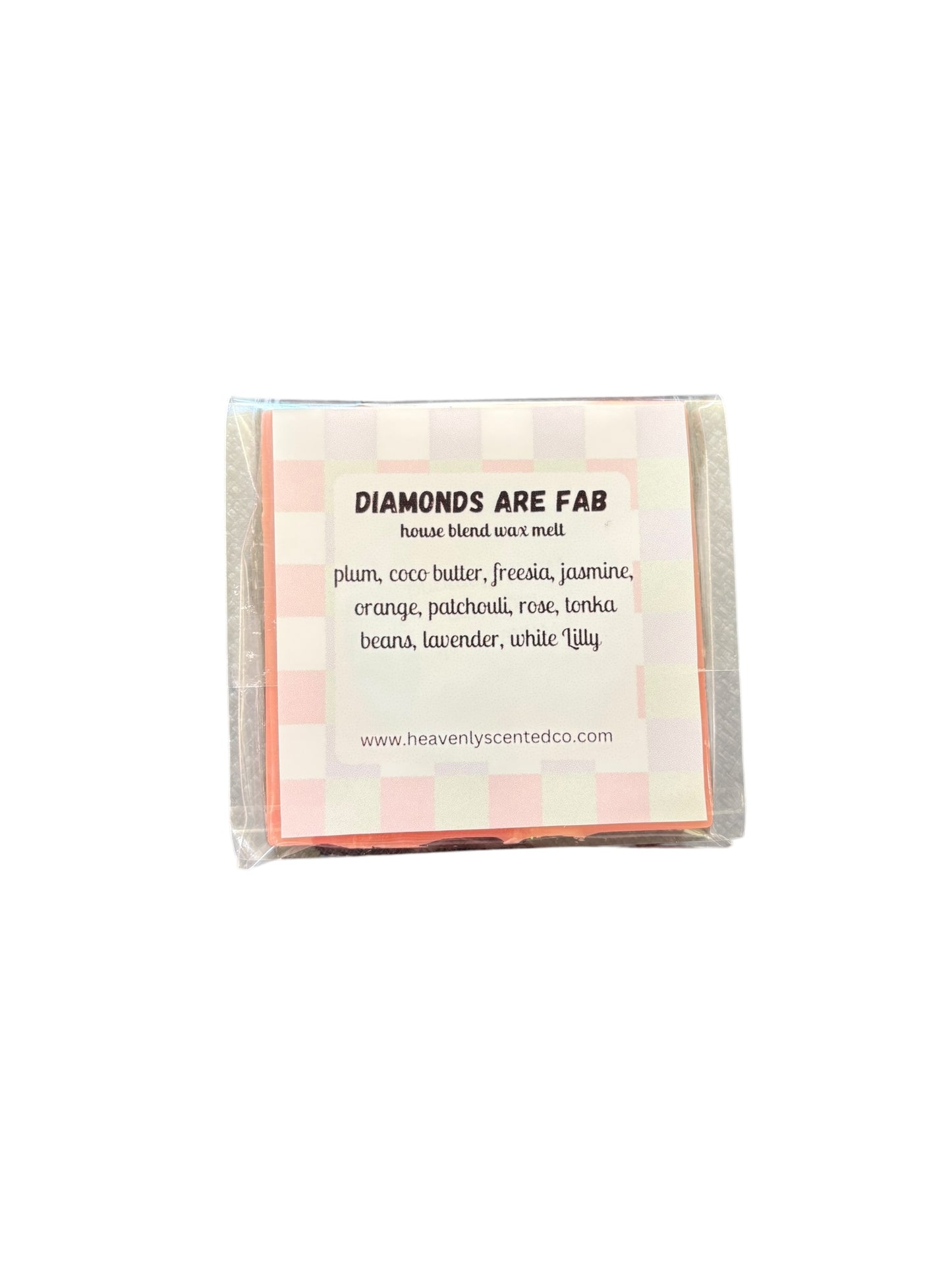 Diamonds are fab (house blend) chocolate block wax melt